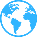 Icône globe pour revendeurs et importateurs