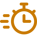 Icône chronomètre pour gain de temps